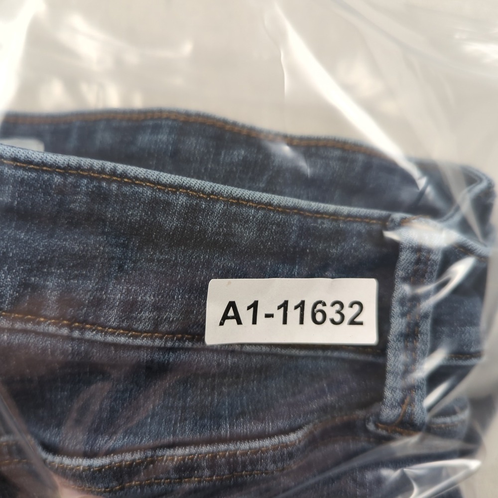 Pistola Jeans Womens 14W Blue High Rise Straight Dark Wash Stretch - Picture 15 of 15